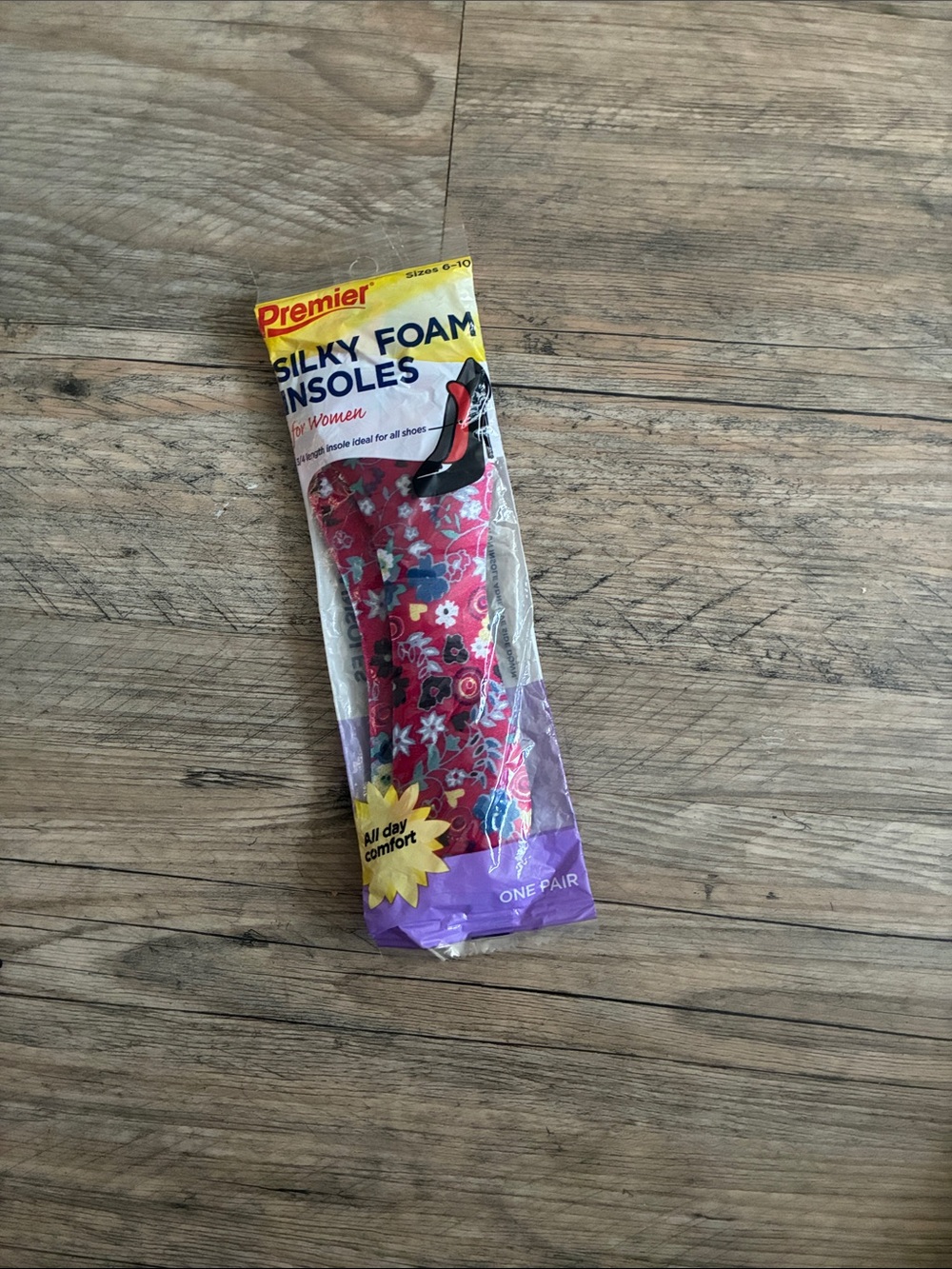 Premier Floral Foam Insoles - Pink with Multicolor Flowers